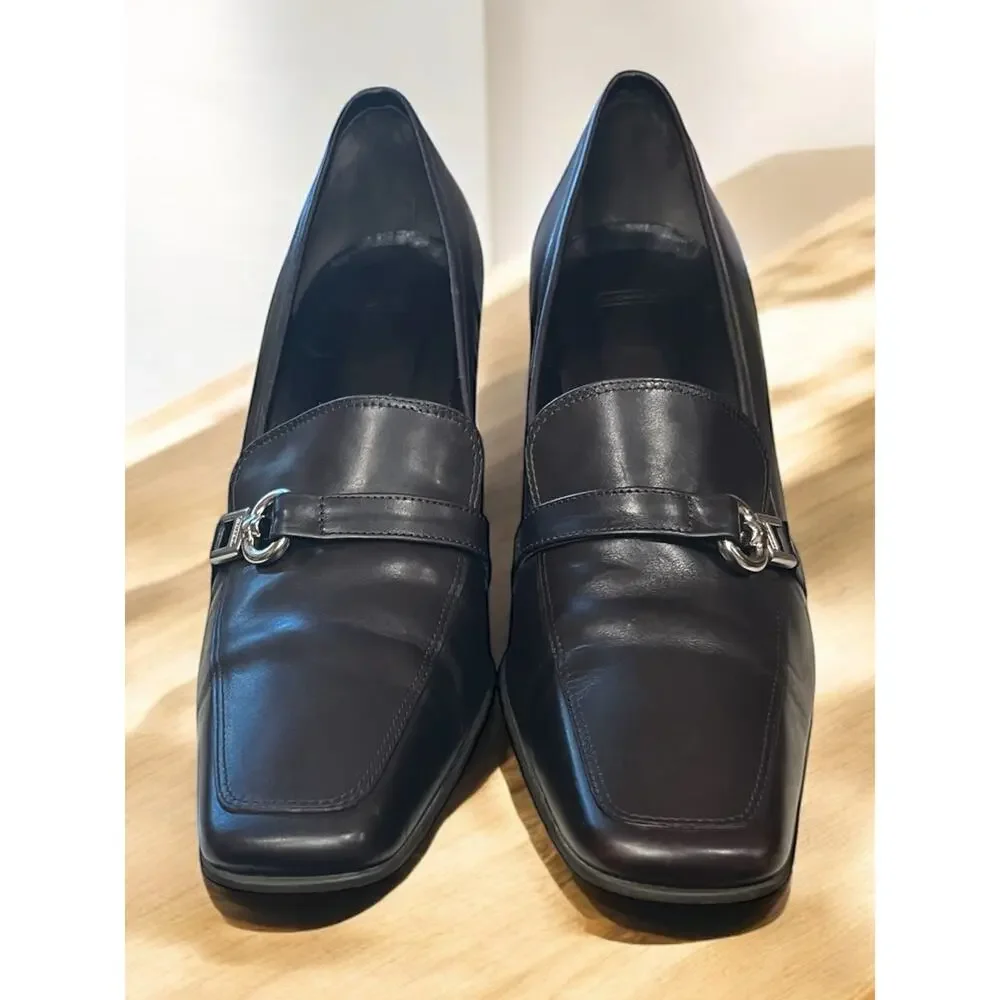 Vintage Coach P030 Deborah Calf Leather Pumps Size 7B - Picture 4 of 9